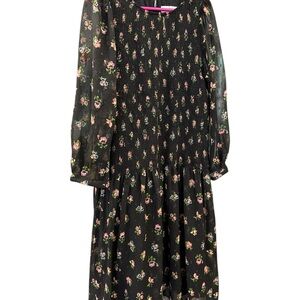 Zara Floral Long Sleeve Dress